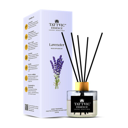 Tattvic Essence Reed Diffuser Set – Lavender