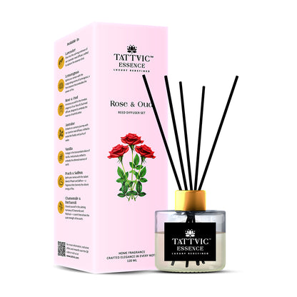 Tattvic Essence Reed Diffuser Set – Rose & Oud