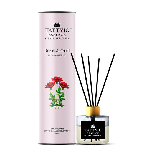 Tattvic Essence Reed Diffuser Set – Rose & Oud