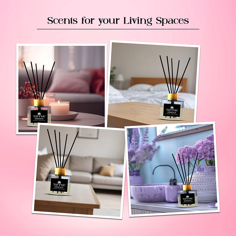 Tattvic Essence Reed Diffuser Set – Rose & Oud