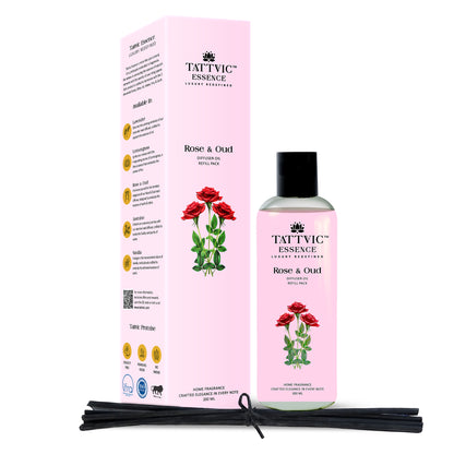Tattvic Essence Reed Diffuser Set – Rose & Oud
