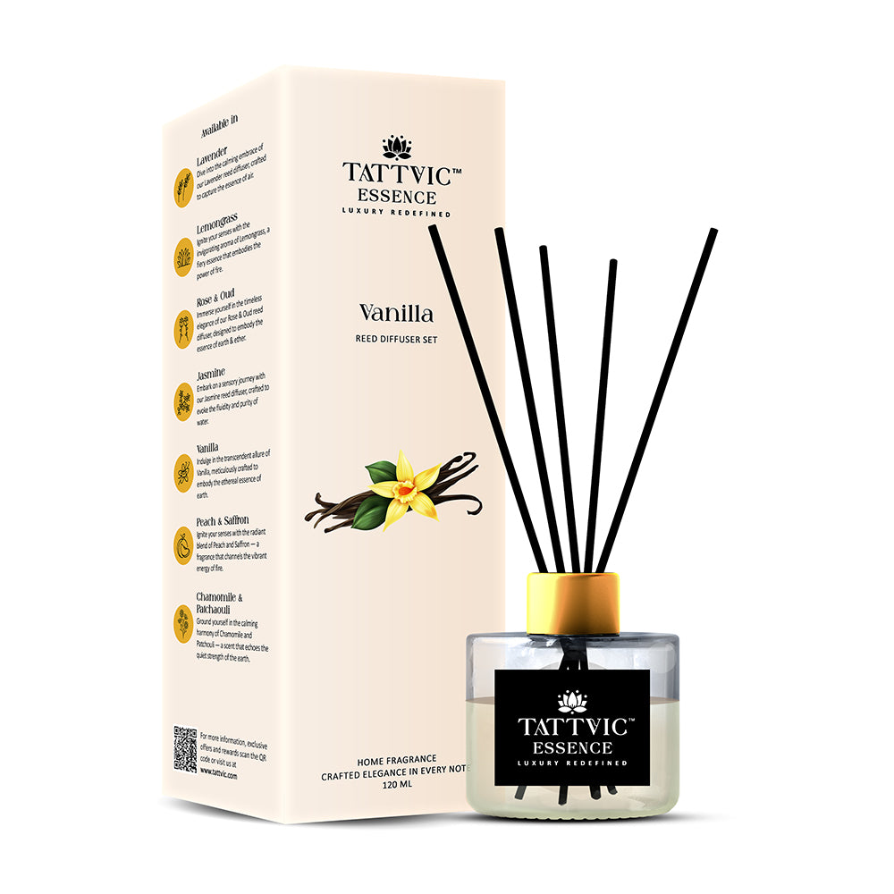 Tattvic Essence Reed Diffuser Set – Vanilla
